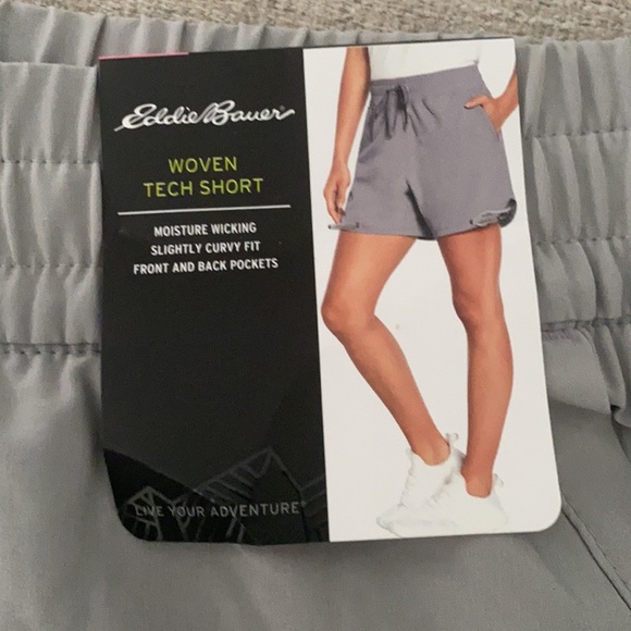 Eddie Bauer gray moisture wicking athletic shorts Size XXL. NWT - Picture 7 of 8